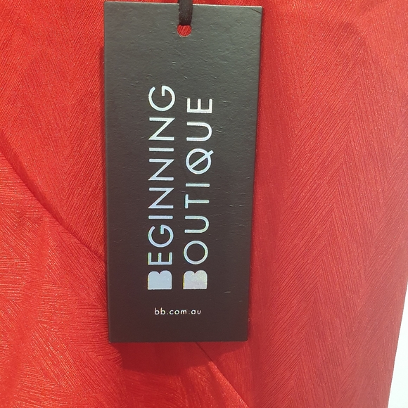 Beginning Boutique size XXS red frill dress - Picture 8 of 10